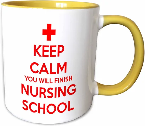 Vista 12 de 3dRose Taza "Keep Calm You Will Finish Nursing School", 11 onzas