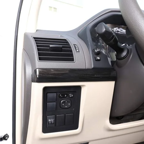 Vista 3 de YIWANG Tira de plástico ABS para decoración del lado del pasajero, 2 piezas para Toyota Land Cruiser Prado FJ150 150 2010-2019 conducción a