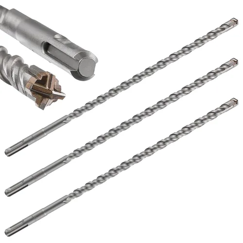 Vista 22 de Wensilon Broca para hormigón, 1 unidad, 1 pulgada x 10 "-8 pulgadas, material de carburo de doble rosca de tipo cruzado, adecuado para hormigón
