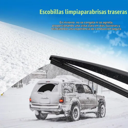 Vista 7 de Limpiaparabrisas de 15"+15" con juegos de escobillas limpiaparabrisas traseras de 13", repuesto automotriz para Jeep Wrangler 2007-2017, escobillas