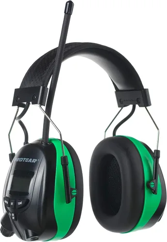 Vista 13 de Digital AM FM Radio Headphones, Hearing Protection Earmuff for Adult, 30dB SNR for Mowing, Construction, Chainsaw