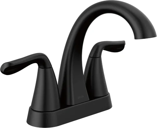 Vista 12 de Delta Arvo - Grifo central de baño extraíble, grifo dorado para lavabo de baño, grifo de baño con rociador extraíble, grifo de baño de 3 agujeros
