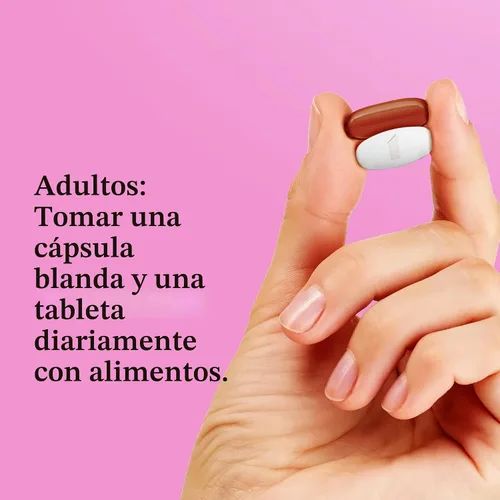 Vista 5 de One A Day Vitaminas prenatales avanzadas prenatales con ácido fólico, colina, DHA y hierro, vitaminas para el embarazo para mujeres para apoyar