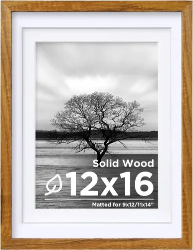 Vista 240 de Egofine - Portarretratos de 4 x 6 pulgadas, de madera maciza con plexiglás, para fotos de 3.5 x 5 con paspartú o de 4 x 6 sin paspartú, para colocar