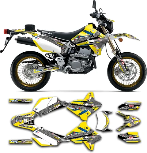 Vista 25 de Kit de calcomanías personalizadas para Suzuki DRZ400 E / DRZ400 Enduro / DRZ400E / DR-Z400E / DRZ400 EN 1999-2024, SZDRSE9919003-KO