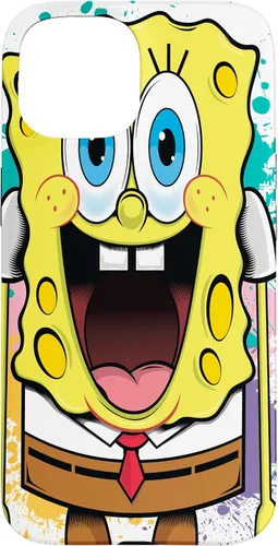 Vista 6 de Funda para iPhone 17 de Bob Esponja con salpicaduras de pintura