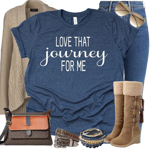 Vista 9 de Love That Journey for Me - Camiseta de manga corta con estampado de Moira Alexis Rose