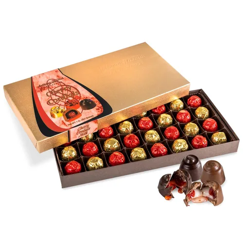 Vista 9 de Anthony Thomas, Cordiales de cereza, galardonados, cerezas cubiertas de chocolate (chocolate oscuro)