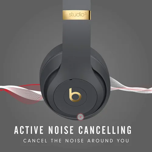 Vista 3 de Auriculares inalámbricos Beats Studio3 – La colección Beats Skyline - Gris sombra (modelo más reciente) (renovados)