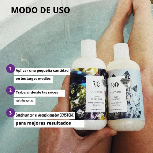 Vista 5 de R+Co GEMSTONE Color Shampoo, Relative Paradise Scent