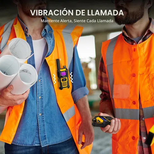 Vista 5 de Radioddity HD-1 Walkie Talkies IP67 impermeable resistente al agua, 4