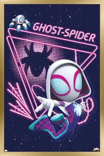 Vista 14 de Trends International Marvel Spidey And His Amazing Friends - Póster de pared de araña fantasma, 22.4 pulgadas de largo x 14.7 pulgadas, versión