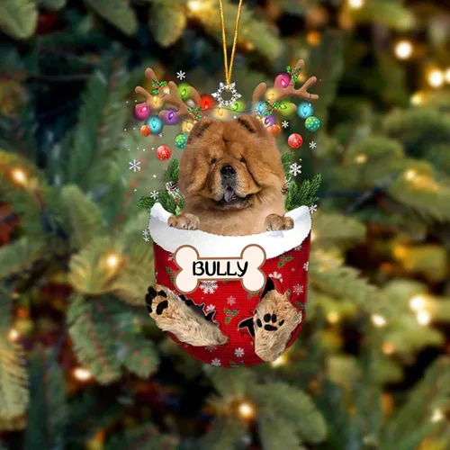 Vista 61 de IZI POD Affenpinscher Adorno de Navidad personalizado para perro, adorno de bolsillo de nieve para perro para árbol de Navidad, adorno acrílico