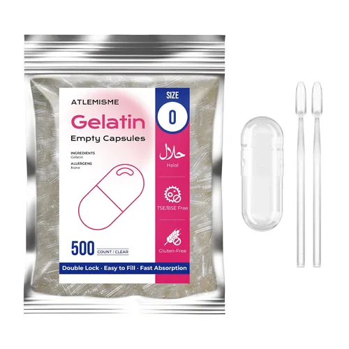 Vista 9 de Blue Size 0 Cápsulas vacías de gelatina (100 unidades) – Cápsulas de gel de relleno de bricolaje con 2 cucharas de relleno para cápsula (azul)