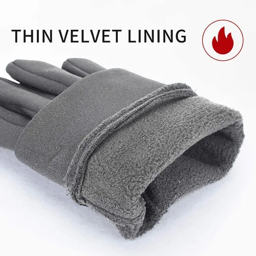 Vista 4 de Guantes de invierno para hombres y mujeres, guantes de pantalla táctil, guantes cálidos para clima frío, guantes de entrenamiento, correr, ciclismo