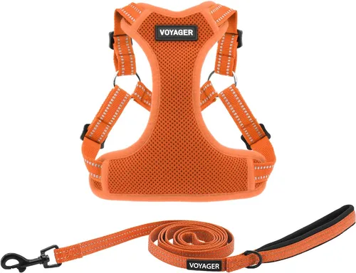 Vista 18 de [Usado] Best Pet Supplies Voyager - Arnés ajustable, transpirable, antitirones, para perros pequeños, medianos y grandes, para caminar, trotar
