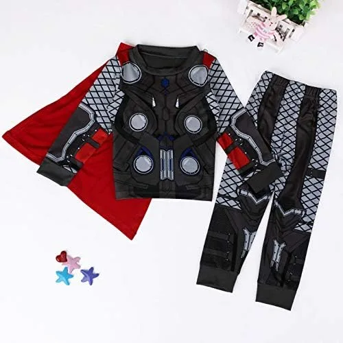 Vista 2 de LEMONBABY Conjunto de pijama de algodón para niños y niñas