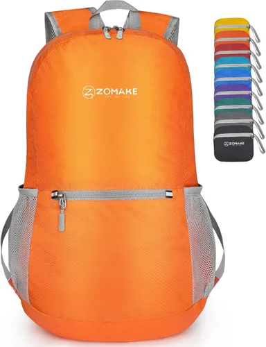 Vista 8 de ZOMAKE Mochila ligera y plegable, pequeña mochila de viaje