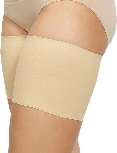 Vista 19 de Bandelettes Bandas elásticas patentadas originales para muslos antirozaduras Jazmín beige