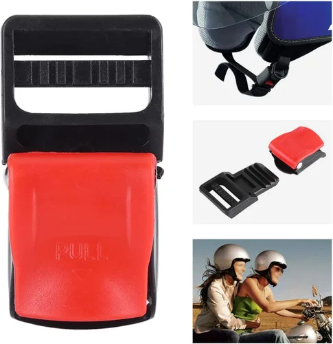 Vista 4 de Clip de velocidad para casco de motocicleta, 5 piezas de clip de velocidad para casco de motocicleta, hebilla de correa de barbilla, hebilla