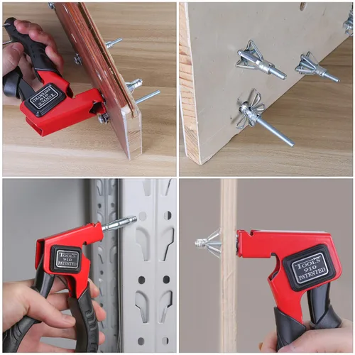 Vista 2 de Molly - Tornillos para paneles de yeso para pared de yeso, anclajes huecos de pared Paick de metal resistente y kit de tornillos para paredes
