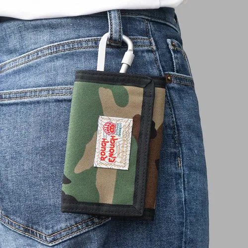 Vista 9 de Rough Enough - Cartera de camuflaje para niños y adolescentes con llavero de cordón triple