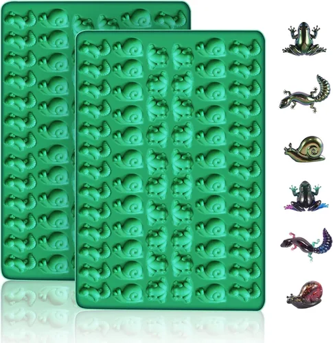 Vista 10 de 2 moldes de silicona para caramelos de bolas de goma de 188 cavidades, para fútbol, baloncesto, béisbol, rugby, para chocolate, fondant, dulces