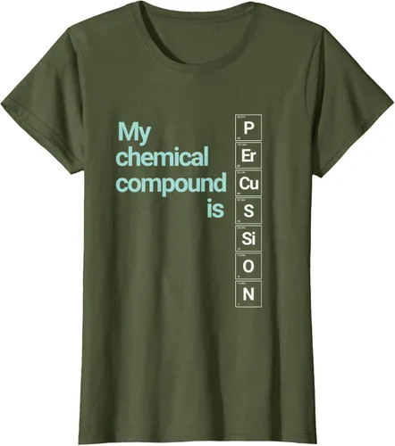 Vista 30 de Percussion Band Geek My Chemical Compound T-Shirt