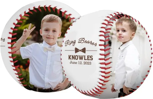 Vista 7 de SLML Día del Padre de béisbol personalizado Foto personalizada y nombre del Día del Padre Interés Impreso Imagen de Béisbol Regalos para papá