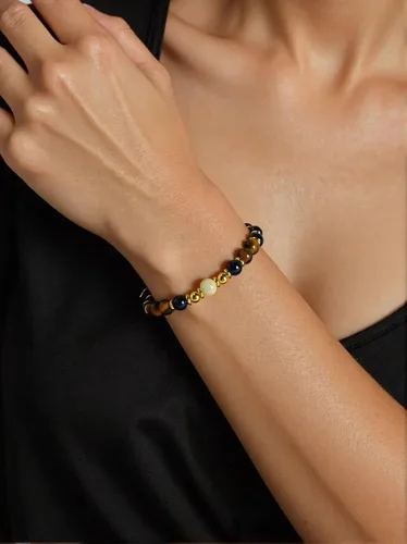 Vista 37 de Tigers Eye Protection Handmade Bracelet Best Present For Men Women Attract Wealth Chakra Feng Shui Stretchy Beaded Bracelets Lucky Friendship