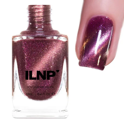 Vista 6 de ILNP Elsa - Esmalte de uñas holográfico resplandeciente azul claro helado