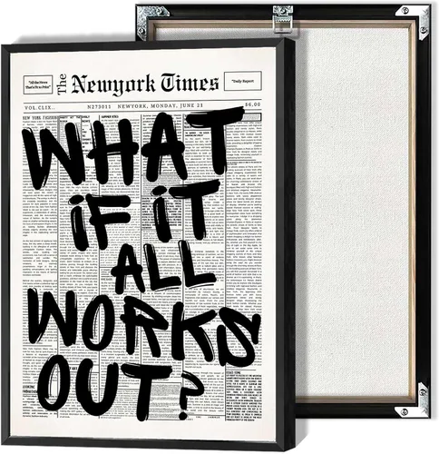 Vista 15 de Drimiler Póster con texto en inglés «What If It All Workout» («What If It All Workout») con texto en inglés «What If It All Workout»