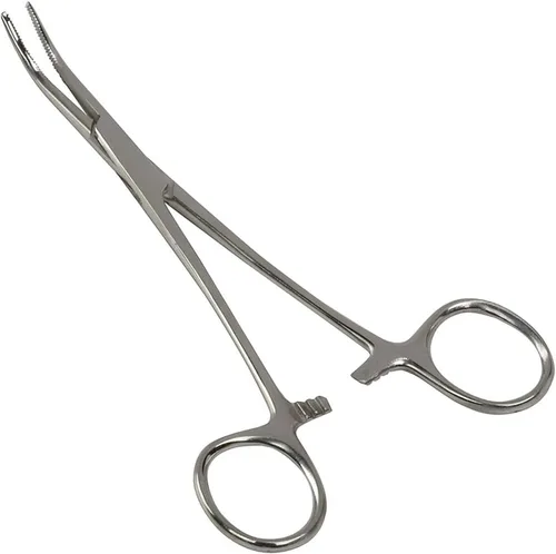 Vista 15 de Pinzas de bloqueo multiusos de hemostático Pean rectas y curvas con dientes serrados, de acero inoxidable - Hemostáticos para enfermeras, fórceps