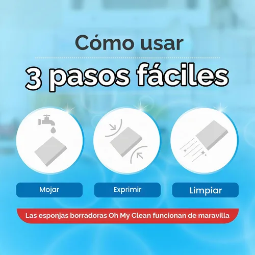 Vista 7 de Borrador de esponja mágica extra grande (paquete de 40) - Almohadillas