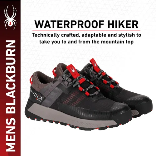 Vista 5 de Spyder Mens Blackburn Hiking Shoe Waterproof Increased Traction