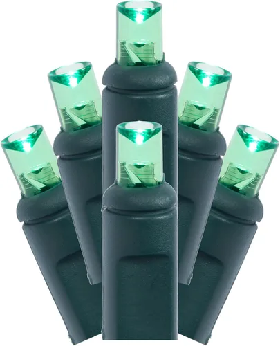 Vista 42 de Vickerman Juego de 100 luces LED GW WA Ec multicolor con LED gran angular de molde único, 36 pies