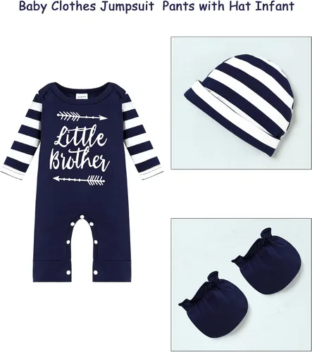 Vista 5 de Mameluco de bebé recién nacido con estampado de alfabeto, traje de una pieza