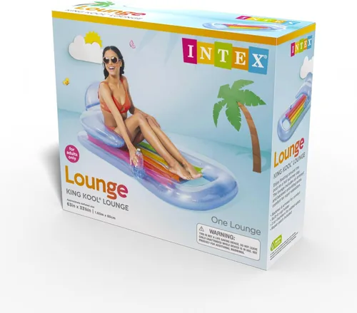 Vista 6 de Intex King Kool 58802EP - Flotador inflable para piscina, multicolor