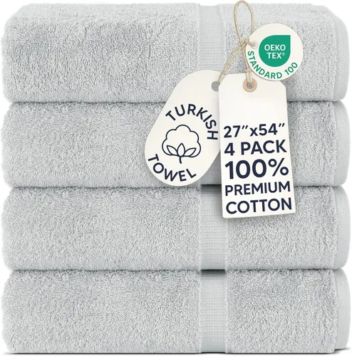 Vista 131 de Chakir Turkish Linens - Toallas turcas de 100% algodón, suaves y absorbentes (juego de 3 toallas personalizables, color aguamarina)