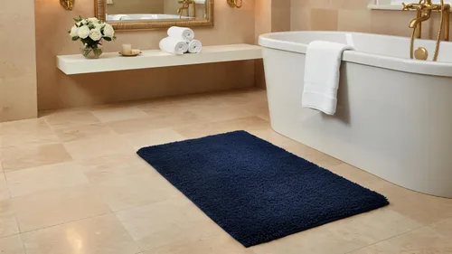 Vista 9 de C23 Shag - Alfombra de baño beige de 2200 GSM, 20 x 32 pulgadas, alfombra de baño gruesa de felpa ultrasuave, alfombra de baño peluda de lujo