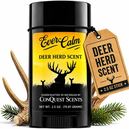 Vista 9 de Conquest Scents EverCalm Deer Herd Scent, Deer Attractant Original Formula Calming Scent from Deer Bedding Areas, for Pre-Rut, Rut and Post-Rut