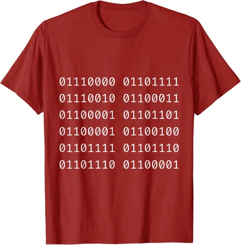 Vista 22 de Porca Madonna In Codice Binario Código Binario Camiseta, Negro