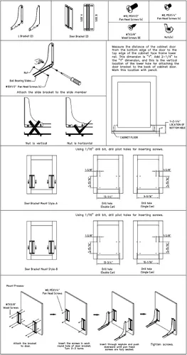 Vista 5 de Hardware Resources Kit de montaje de puerta para la serie CAN-EBM, cromo pulido