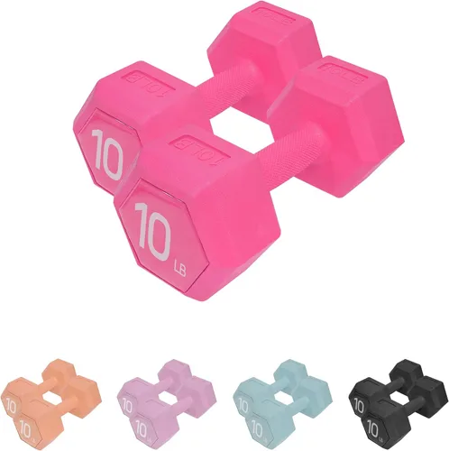 Vista 11 de Dumbbell Sets With Rack - 5/15/20/25/36lb Dumbbells Pair Hand Weights Set of 2 - Easy Grip - Arm Weights for Strength Training Workouts Fitness
