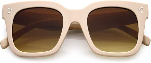 Vista 74 de zeroUV - Gafas de sol cuadradas retro de moda de gran tamaño para mujer estilo vintage 1.969 pulgadas