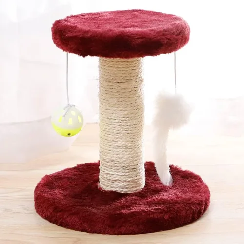 Vista 13 de Rascador de gato con marco de escalada para gatos, juguete para gato, cuerda de sisal, árbol de gato, gatito, parque infantil, muebles para mascotas
