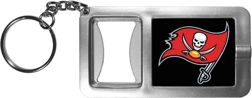 Vista 5 de Siskiyou Sports NFL unisex-adult Flashlight Key Chain With Bottle Opener