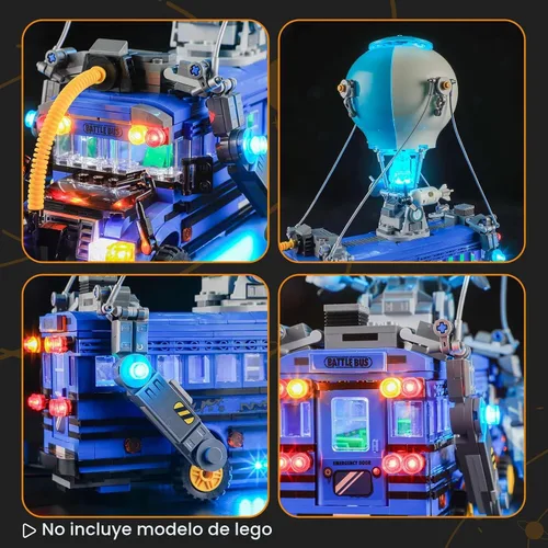 Vista 4 de LIGHTAILING Luz compatible con Lego-77073 Battle Bus