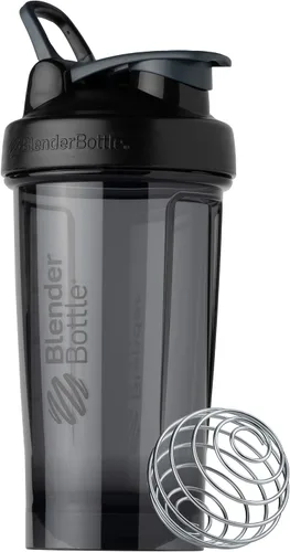Vista 5 de BlenderBottle Strada Shaker Cup (28 onzas, blanco) y BlenderBottle Shaker Bottle Pro Series (24 onzas, negro)