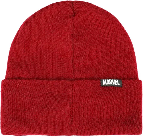 Vista 2 de Bioworld Deadpool - Gorro tejido de cara grande con ojos LED, Multi colorido